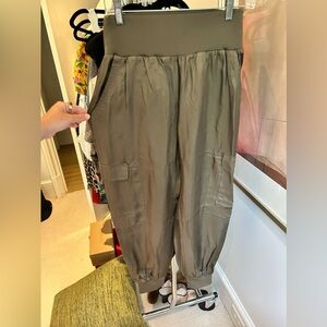 Cinq á Sept Olive Green Cargo Pants
